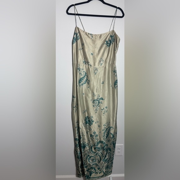 Reformation Cream and Green Floral Maxi Dress - Picture 5 of 12
